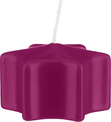 Produktbild von Sternkerzen Schwimmkerzen Brombeere 35 x Ø 60 mm, 16 Stück