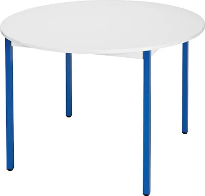Produktbild von SODEMATUB Mehrzwecktisch lichtgrau, blau rund, Vierkantrohr blau, 110,0 x 110,0 x 74,0 cm