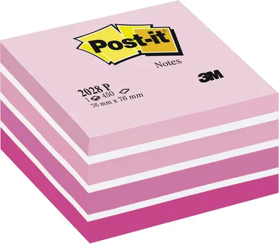 Produktbild von Post-it Haftnotiz Würfel 76 x 76 mm Pastell Pinktöne 450 Blatt