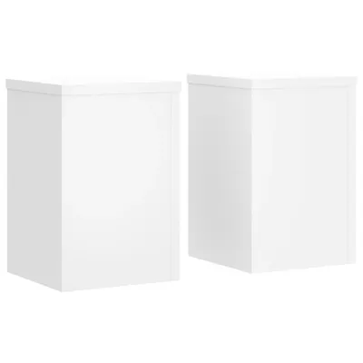 Immagine prodotto di vidaXL Supporto per piante 2 pz. Bianco 25x25x35 cm Materiale a base di legno