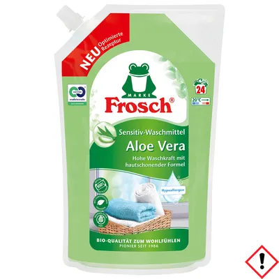 Produktbild von Frosch Aloe Vera Sensitiv Waschmittel Wiederverschließbar 24 WL