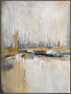 Produktbild von ArtUniverse Leinwandbild Goldener Horizont IV 92,5 x 122,5 cm