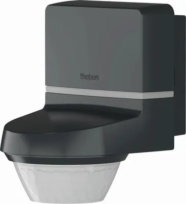 Produktbild von Theben Bewegungsmelder Wandmontage, 280°, 24 m, App-Steuerung (Bluetooth), anthrazit, 1 Stk.