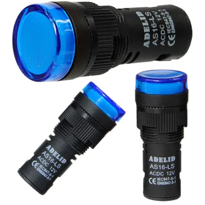 Produktbild von LED Signalleuchte Kontrollleuchte Leuchtmelder 230V Ø 16mm Blau