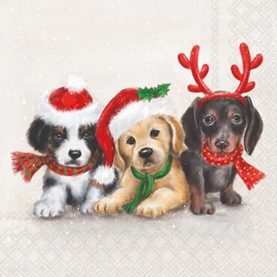 Produktbild von Servietten 25x25 cm - Sweet dogs