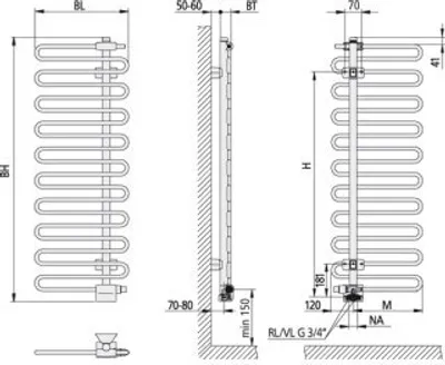 Produktbild von Kermi Icaro BH1446x58x400mm