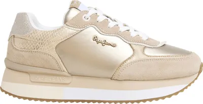 Image de Pepe Jeans Rusper Shine Chaussures de sport Golden EU 40 Femme Golden EU 40