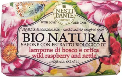 Produktbild von Soap - Bio Natura Raspberry & Nettle 250g