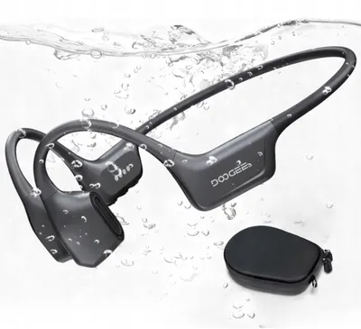 Zdjęcie produktu dla Słuchawki bezprzewodowe z przewodnictwem kostnym DOOGEE BoneAir Swim Czarny