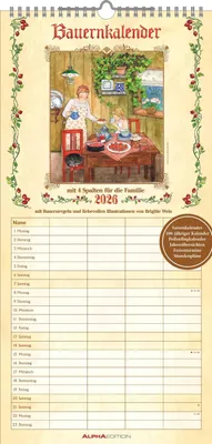 Produktbild von Bauernkalender Familienplaner - 4 Spalten