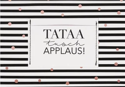 Produktbild von Räder Design Geschenkkarte Applaus Geburtstag Klappkarte mit Gutscheintasche
