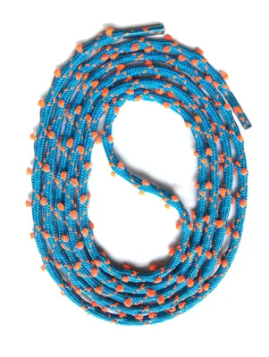 Produktbild von SNORS zweifarbige Rundsenkel - TÜRKIS / NEONORANGE - 3mm - 130cm