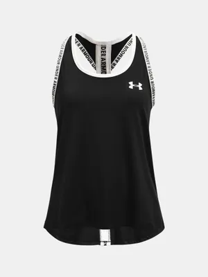 Image de UNDER ARMOUR Débardeur Knockout fille 001 - black/white XL (165-178 cm)