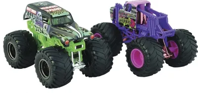 Produktbild von Monster Jam , offizieller Wonder Woman vs. Avenger, Druckguss-Monstertrucks mit Farbwechseleffekt im Maßstab 1:64, Monstertruck, 3 Jahr(e), Schwarz, Grün, Rot