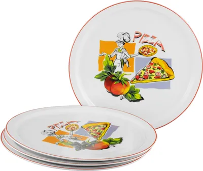 Produktbild von CreaTable, 24442, Milano Sofia, Pizzateller 4-tlg, Porzellan