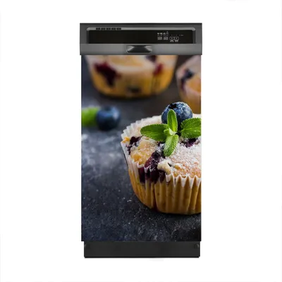 Produktbild von Magnete Dekorative 45x70 cm Küche Magnetmatte Spülmaschine - Blaubeer Muffins