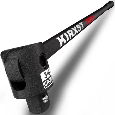 Produktbild von Knarrengriff mit 250° drehbarem 3/8" Antrieb, Brechstange 445 mm Länge, Ø 12 mm, für schwer zugängliche