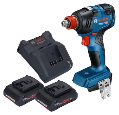 Produktbild von Bosch GDX 18V-200 Professional Akku Drehschlagschrauber 18 V 200 Nm Brushless + 2x ProCORE Akku 4,0 Ah + Ladegerät