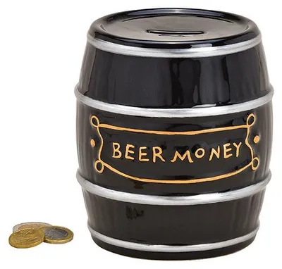 Image de Caisse en céramique avec tonneau de bière