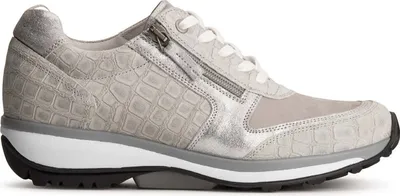 Immagine prodotto di Xsensible Wembley scarpe basse da donna, Pashmina Croco (grigio), pelle NUOVO - scarpe da donna Scarpe comode stringate, grigio, pelle