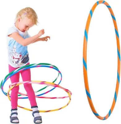 Produktbild von Bunter Kinder Hula Hoop für kleine Profis, Ø80cm, Orange-Blau