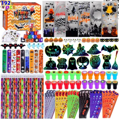 Imagen del producto de Conjunto de accesorios para decoración de fiestas de Halloween, tipo "hazlo tú mismo", con 192 piezas