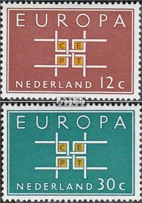Produktbild von Briefmarken Niederlande 1963 Mi 806-807 (kompl.Ausg.) postfrisch Europa