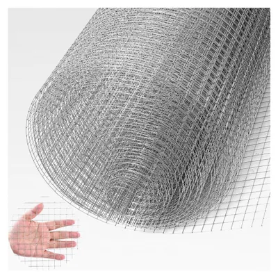 Produktbild von 1m X 4.8m Hasendraht 100cm Hasengitter Volierendraht 12x12mm Maulwurfgitter Wühlmausgitter Für Hochbeet Zaun Hühnerdraht Maschendrahtzaun Kaninchendraht 0,7 mm Verzinkt Drahtgitter