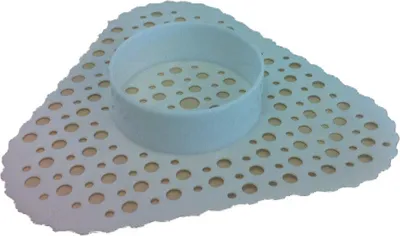 Produktbild von SET - EcoBug® Kunststoff Urinalmatte weiß inkl. Extra strong EcoBug Urinal cap