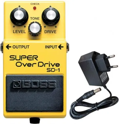 Image de Boss SD-1 Super Overdrive Pedal avec adaptateur secteur