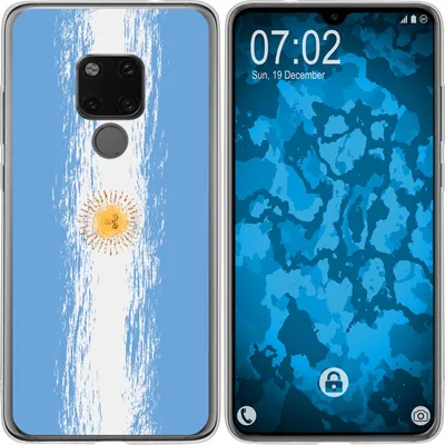 Produktbild von PhoneNatic Case kompatibel mit Huawei Mate 20 Silikon-Hülle WM Argentinien M1