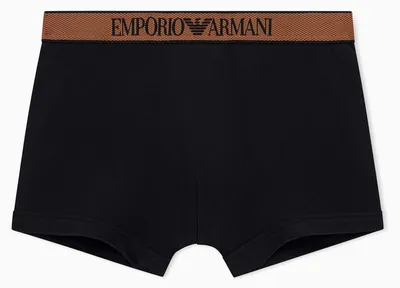 Zdjęcie produktu dla Emporio Armani, męskie slipy z błyszczącym logo, czarne, rozmiar M