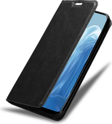 Produktbild von Cadorabo Hülle für Realme 7 5G Schutz Hülle in Schwarz Handyhülle Etui Case Cover Magnetverschluss