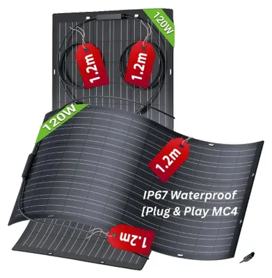 Produktbild von Solarpanel-Kit, wasserdichtes ETFE-Material, hohe Effizienz Mono, 120W * 2