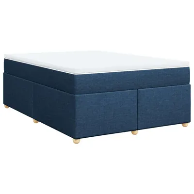 Produktbild von Boxspringbett mit Matratze Blau 160x200 cm Stoff