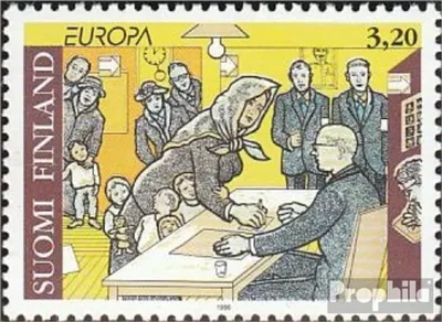 Produktbild von Briefmarken Finnland 1996 Mi 1333 (kompl.Ausg.) gestempelt Europa