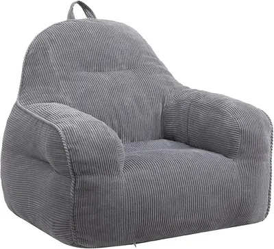 Imagen del producto de Sillones tipo puff cómodos, con relleno incluido, color gris