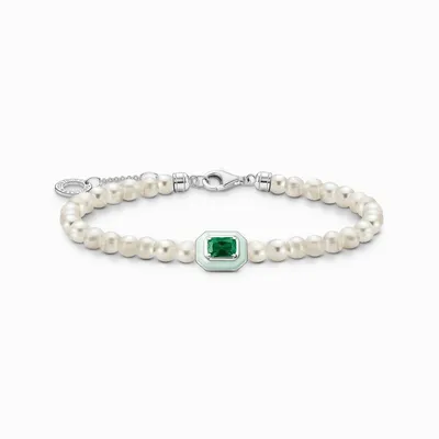 Produktbild von Thomas Sabo Armband A2096-082-6-L19v Silber Perle