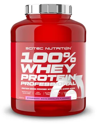 Produktbild von Scitec Nutrition 100% Whey Protein Professional 1816g Erdbeere weiße Schokolade