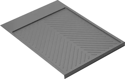 Produktbild von emuca Bodenschutzmatte Anthrazitgrau für 45 cm Küchenunterschrank / Wasserschutzmatte