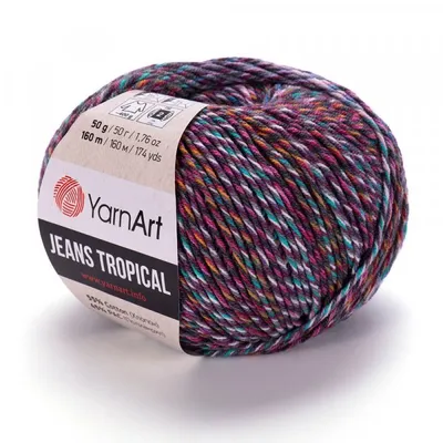 Produktbild von Yarn Art Jeans Tropical 620 Multi Strickgarn