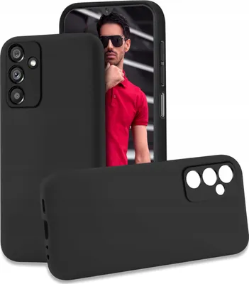 Image de Etui Czarne Matowe Silikon Slim do Samsung A13 5G + SZKŁO 9H