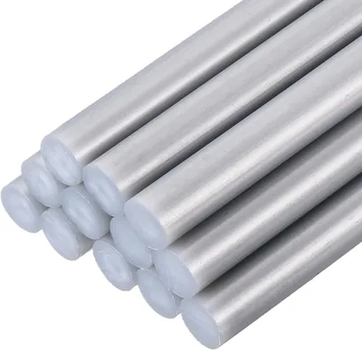 Productafbeelding van Hete lijmstiften, metallic zilver, 12 stuks, 11 mm x 200 mm, geschikt voor lijmpistolen