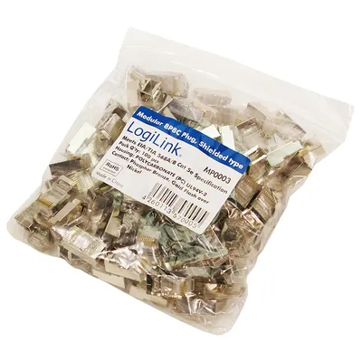 Produktbild von LogiLink CAT5e RJ45 Modularstecker geschirmt 100Stck