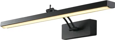 Produktbild von LED Bilderleuchte Aluminium verstellbar B: 60,5 cm mit Schalter Schwarz 3000 K warmweißes Licht 570 lm