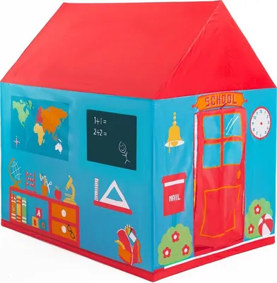 Produktbild von Pop-it-Up Spielzelt Schule - Lernzelt für Kinder 140x100x140 cm