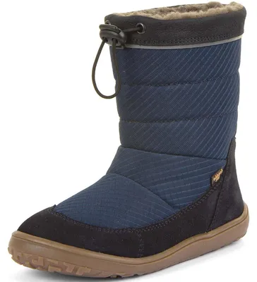 Produktbild von Froddo FroddoTex Barefoot Up Snow Wool Kinder Wasserdichte Barfußstiefel mit Wollfutter Dunkelblau (Dark Blue), G3160249-1 - Gr. 33