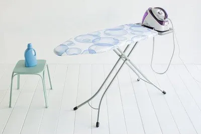 Obrázek produktu pro Žehlící prkno C, nastavitelná výška, skládací, 124 x 45 cm, protiskluzové