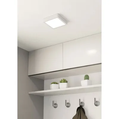 Produktbild von Eglo LED Deckenleuchte Aufbaupanel Fueva 5 Weiß 16x16cm 11W 1350lm Warmweiß 3000K
