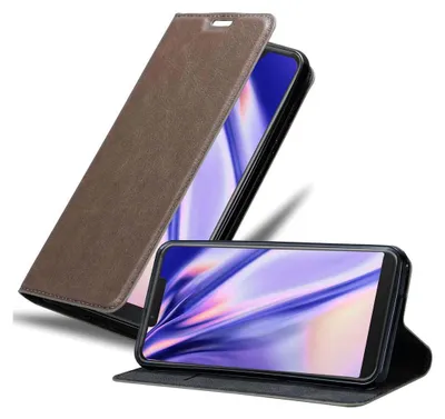 Zdjęcie produktu dla Pokrowiec Cadorabo na telefon komórkowy WIKO VIEW 2 GO w kolorze brązowym z magnetycznym zamknięciem